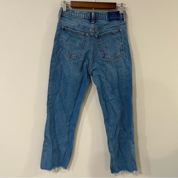 Abercrombie & Fitch The Vintage Straight High Rise Blue Denim Jeans Women’s 0 - Picture 4 of 6